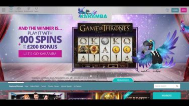 Karamba Casino screenshot (1)