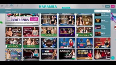 Karamba Casino screenshot (2)
