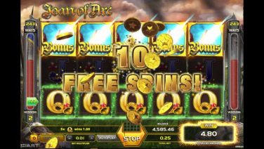 Joan of Arc 10 Free Spins