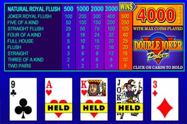 Double Joker Poker Microgaming